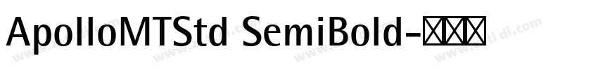 ApolloMTStd SemiBold字体转换